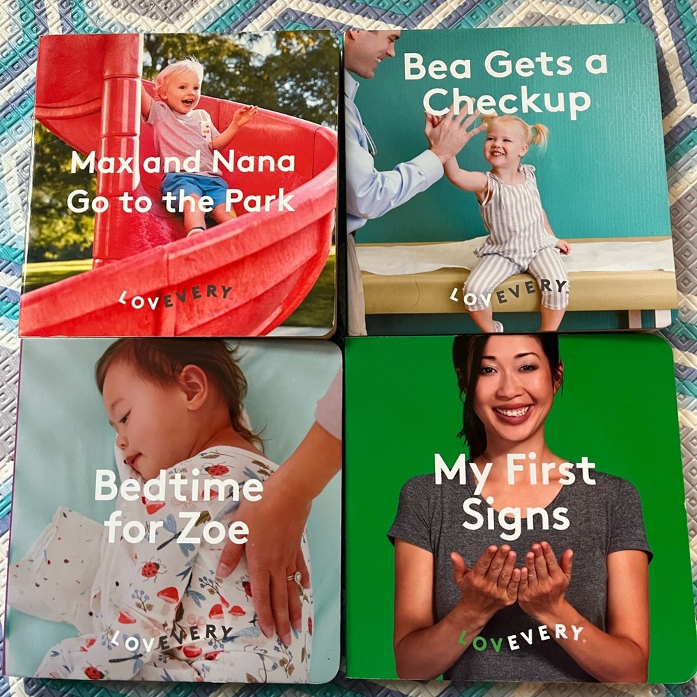 LOVEVERY BOARD BOOKS - Set of 4 EUC to Like New